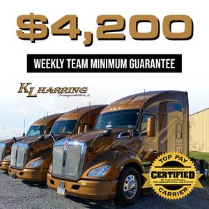 KL Harring Transportation Offering OTR TEAM Drivers Guarantee Minimums