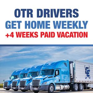 Hiring Home Weekly OTR CDL-A Drivers | 4 Weeks Paid Vacation!