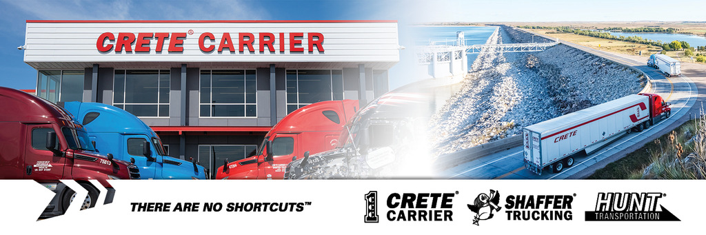 Crete Carrier - Shaffer Trucking - Hunt Transportation