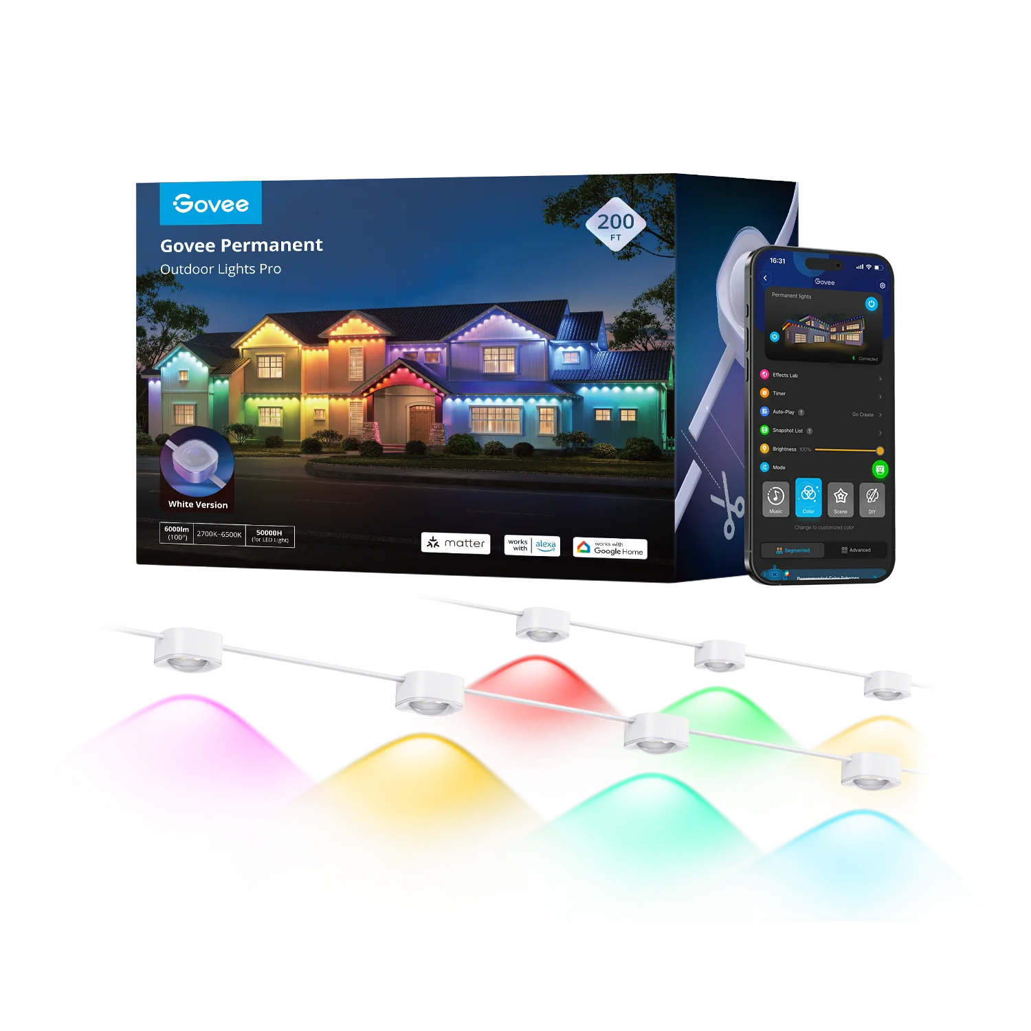 Ocean Wave Projector Light - 200ft Govee Permanent Outdoor Light on Sale with the Lowest Price of the Year.